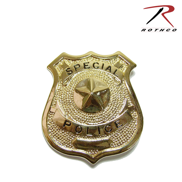 로스코(Rothco) [Rothco] Gold Special Police Badge - 로스코 미국 특수경찰대 상징 뱃지