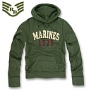 [Rapid Dominance] R45 Military Pullover Hoodies Marines (Olive) - 라피드 도미넌스 미해병 풀오버 마린 후드 (올리