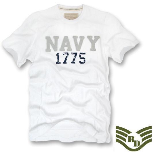 라피드 도미넌스(Rapid Dominance) 라피드 도미넌스 씰비치 미해군 슬림핏 티셔츠 (화이트)