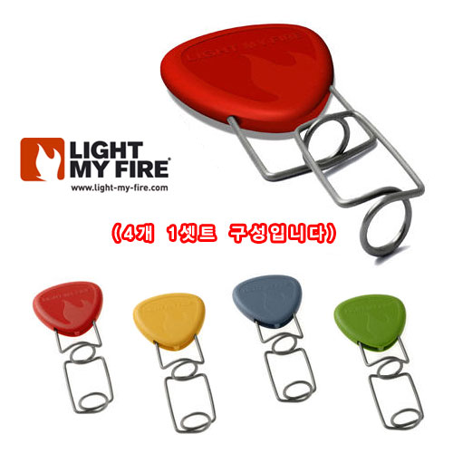 라이트마이파이어(LightMyFire) 라이트 마이 파이어 조립식 아웃도어용 바베큐용 포크 (4개 세트)