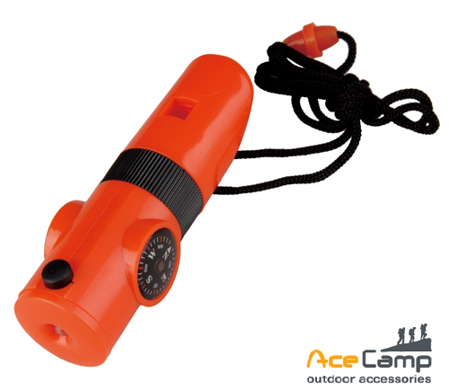 에이스 캠프(Ace Camp) [Ace Camp] 7 Function Whistle - 에이스 캠프 레드 다용도 호각 (3347)