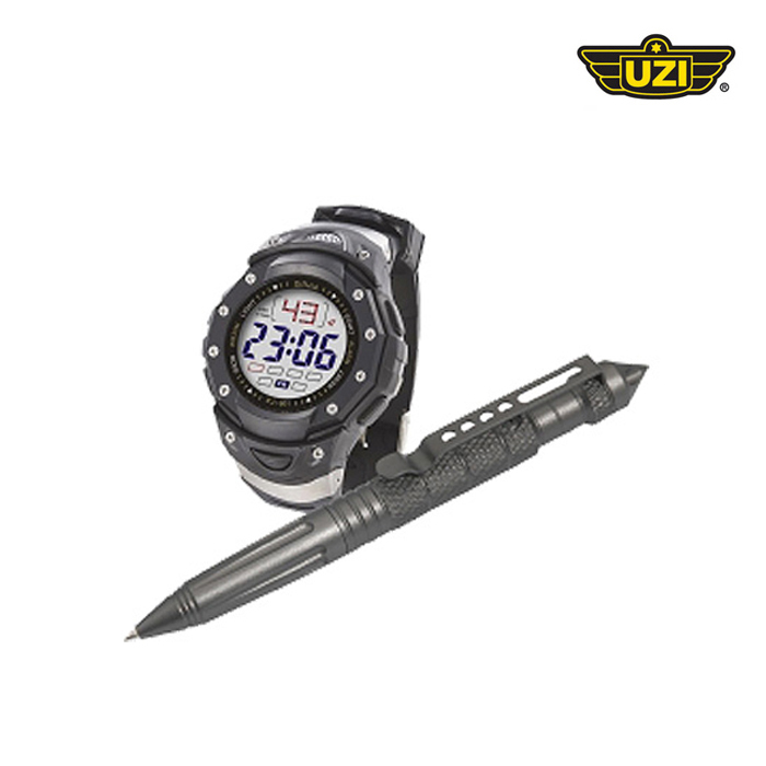 우지(Uzi) [UZI] Tactical Pen And Watch Combo - 우지 택티컬 펜 and 시계 세트