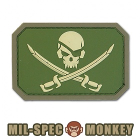 (Mil Spec Monkey) 밀스펙 몽키 패치 파이러트 스컬 PVC 0002 (멀티캠)