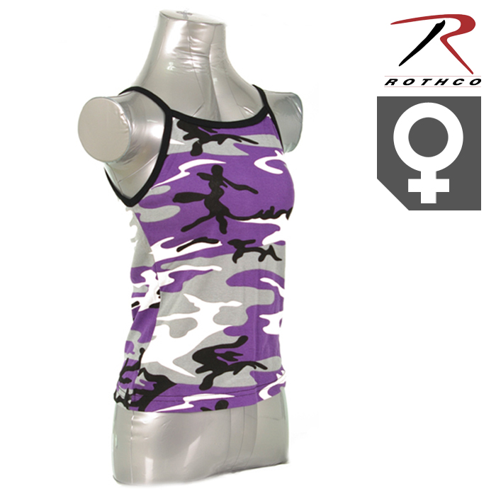 로스코(Rothco) [Rothco] Womens Ultra Camo Tank Top (Violet) - 로스코 울트라 여성용 카모 민소매 탱크 탑 (바이올렛)