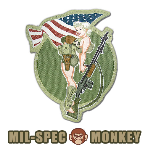 밀스펙 몽키(Mil Spec Monkey) 밀스펙 몽키 패치 바 걸 0087 (컬러)