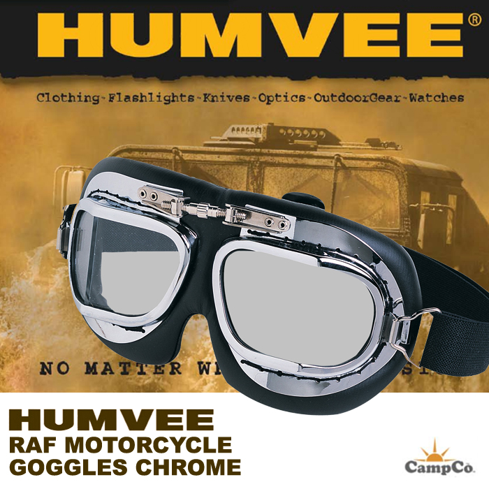 험비(Humvee) [Humvee] Motorcycle Goggles (Chrome) - 험비 모터사이클 고글 (크롬)