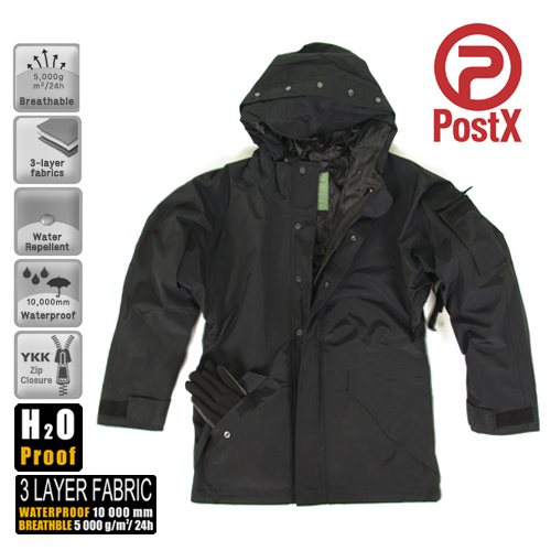 포스트엑스(PostX) [PostX] Ver.3 GEN I ECWCS H2O Jacket (Black) - 포스트엑스 1세대 H2O 자켓+내피 (블랙)