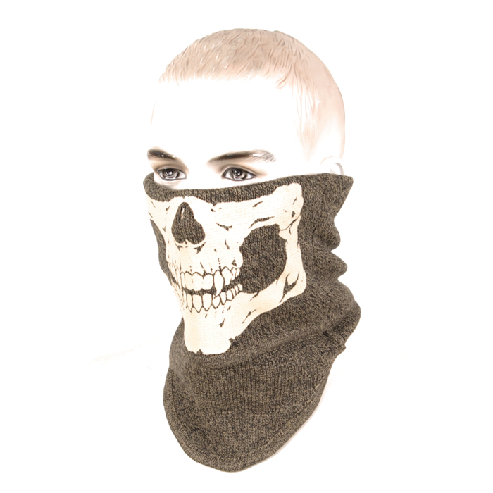 레플리카(Replica) Luminous Skull neck Warmer (Dark) - 고급 양모 야광스컬 넥게이터 (다크)