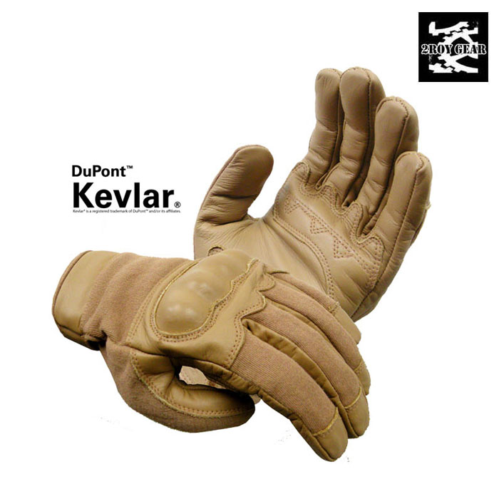 트로이(2ROY Tactical) [2Roy Gear] Kevlar Knuckle Tectical Gloves (Coyote) - 트로이기어 케블러 너클 전술장갑 (코요테)