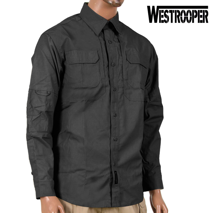 웨스트루퍼(Westrooper) [West Rooper] GGD Security Shirt (Black) - 웨스트루퍼 시큐리티 셔츠 (블랙)
