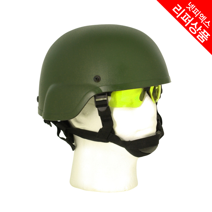 리퍼 상품(refurbish) Mich Helmet Replica - 2000형 미치 헬멧 (OD) / 뒤쪽 버클 부러짐 (리퍼상품)