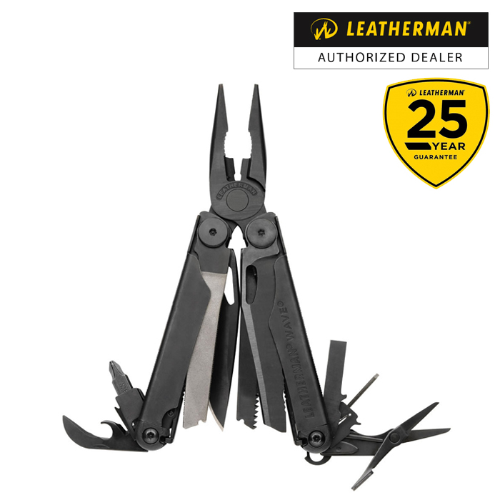 레더맨(LeatherMan) [Leatherman] Wave Multi Tool (Black) - 레더맨 웨이브 멀티툴 (블랙) (파우치 포함)