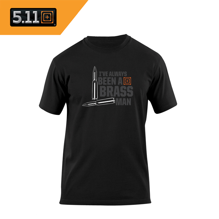 511 택티컬(511 Tactical) [5.11 Tactical] Brass Man T-Shirt (Black) - 5.11 택티컬 브레스 맨 티셔츠 (블랙/41006AV)