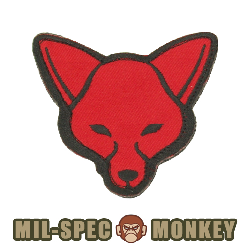 밀스펙 몽키(Mil Spec Monkey) 밀스펙 몽키 패치 폭스 헤드 0026 (레드)