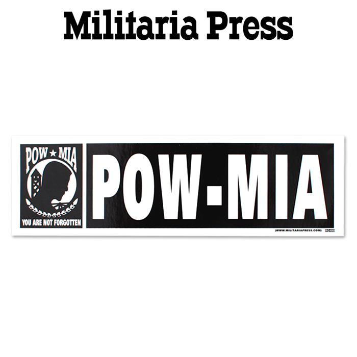밀리터리아 프레스(Militaria Press) 밀리터리아 차량용 인테리어 전쟁포로 및 실종자 알림 범퍼 스티커 (RG480)