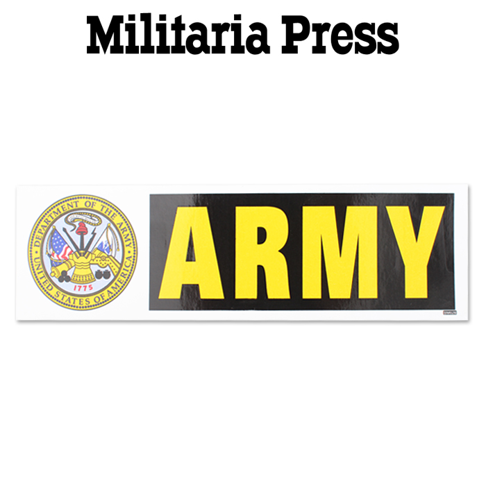 밀리터리아 프레스(Militaria Press) [Militaria Press] United States Army - 밀리터리아 차량용 인테리어 범퍼 스티커 BM028 (미육군)