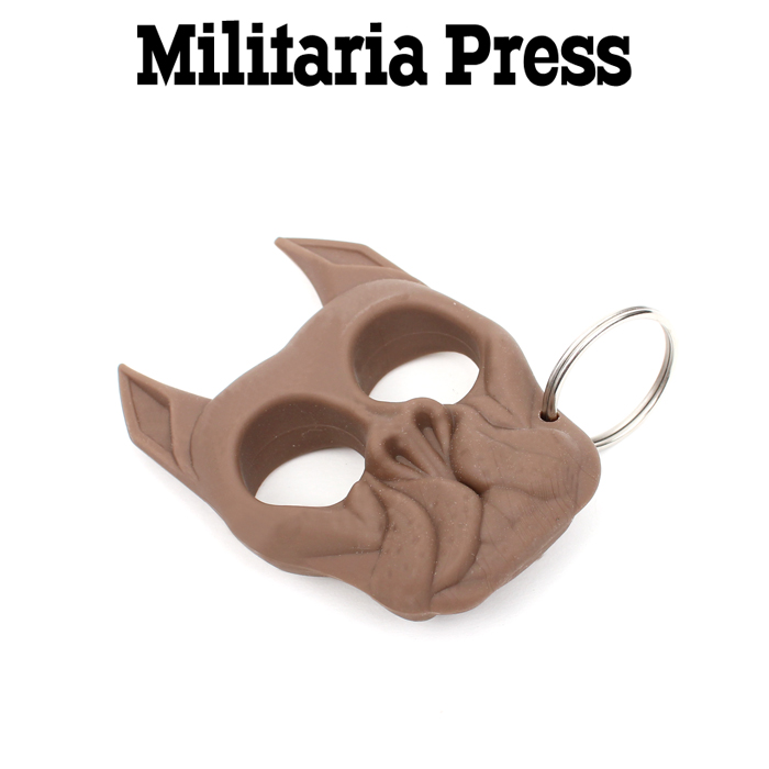 밀리터리아 프레스(Militaria Press) 밀리터리아 브루터스 셀프 디펜스 키 체인 (브라운)