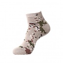 [J7] Anionic Military Digital Pattern Short Socks (TAN) - 제이세븐 기능성 음이온 디지털 패턴 PVC주기형 양말 (반목/