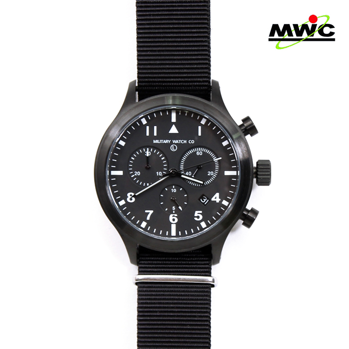 엠더블유씨(MWC) [MWC] MIL-TEC III PVD Chronograph Military Pilots Watch - 엠더블유씨 밀텍3 크로노그래프 밀리터리 파일럿 와치 (METC
