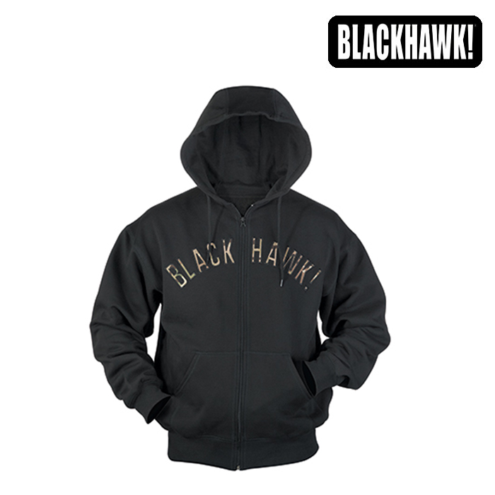 블랙호크(Blackhawk) [Blackhawk] Graphic Hoodie (Black) - 블랙호크 그래픽 후드 티셔츠 (블랙)
