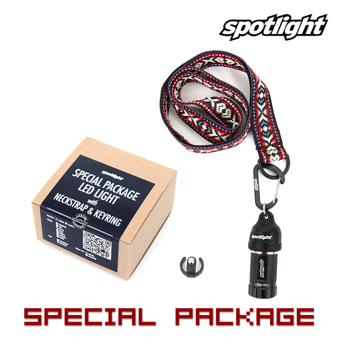 스포트라이트(Spotlight) [Spotlight] Turbo Light with Neckstrap Special Package (Black) - 스포트라이트 터보 후레쉬 + 넥스트랩 스페셜 패키