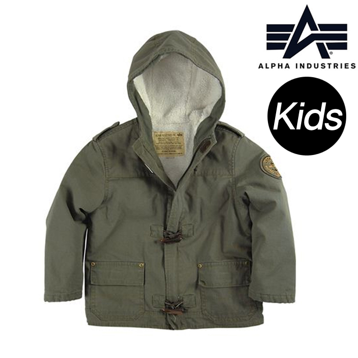 알파 인더스트리(Alpha Industries) [Alpha] Kids Harrington Toggle Coat (Khaki) - 알파 키즈 해링턴 토글 코트 (카키)