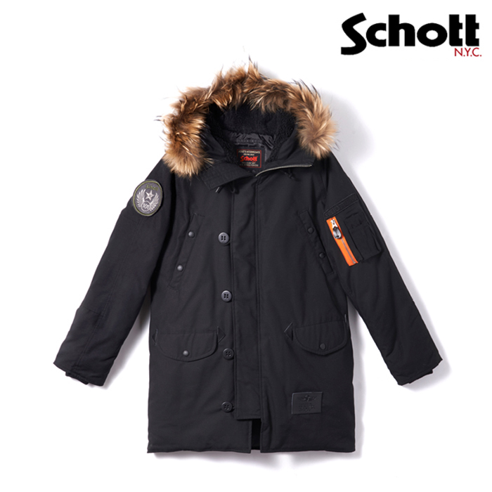 쇼트(Schott) [Schott] Cotton N3B Parka (Black) - 쇼트 코튼 N3B 파카 (블랙)