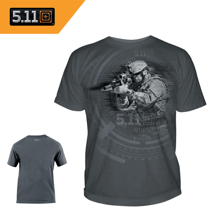 511 택티컬(511 Tactical) [5.11 Tactical] LOGO T-Shirt Night Vision (Charcoal) - 5.11 택티컬 티셔츠 나이트 비전 (챠콜/41006CE)
