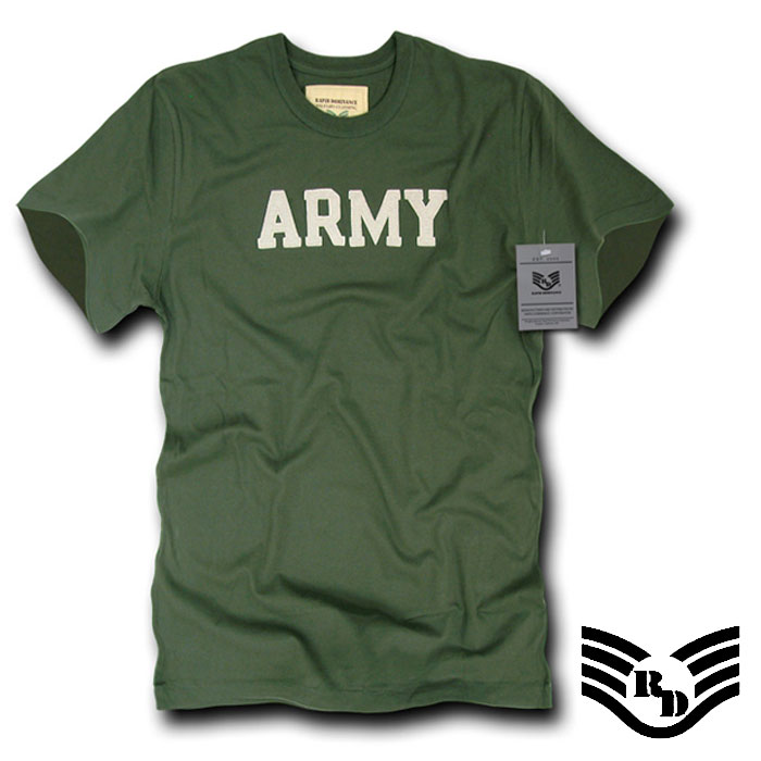 라피드 도미넌스(Rapid Dominance) 라피드 도미넌스 미군 슬림핏 티셔츠 (올리브)