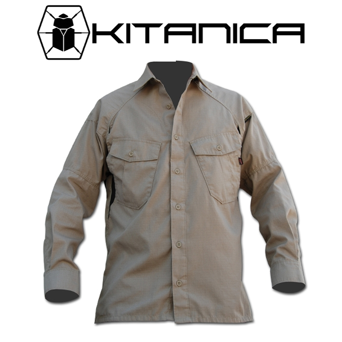 키타니카(Kitanica) 키타니카 LWV 롱 슬리브 셔츠 (카키)