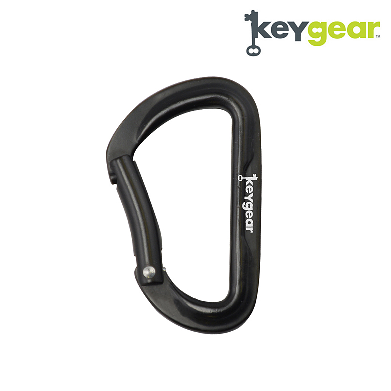 키기어(Key Gear) [Key Gear] Aluminum Carabiner 1.0 (Black) - 키기어 알루미늄 카라비너 1.0 (블랙)