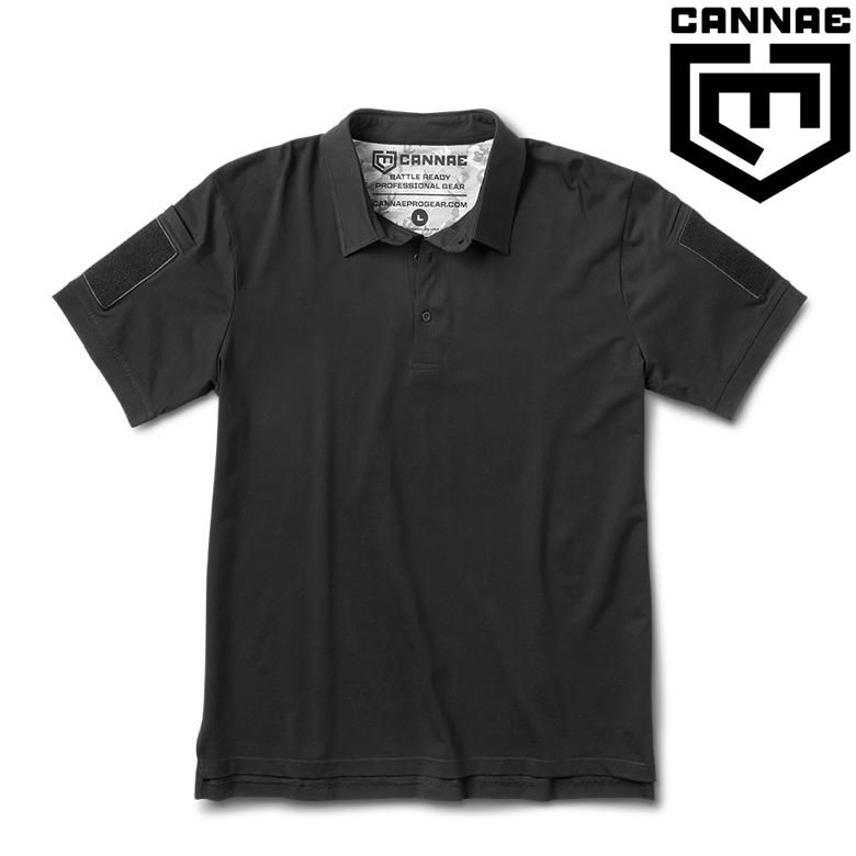 칸네(Cannae) [Cannae] Professional Operator SS Polo (Black) - 칸네 프로페셔널 오퍼레이터 반팔 폴로셔츠 (블랙)