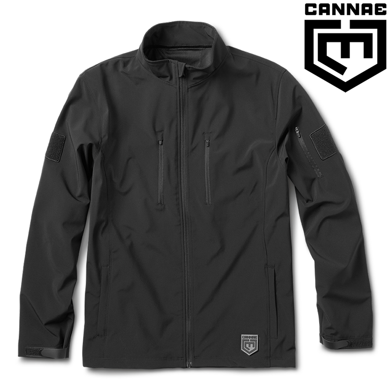 칸네(Cannae) [Cannae] Shield Soft Shell Jacket (Black) - 칸네 쉴드 소프트 쉘 자켓 (블랙)