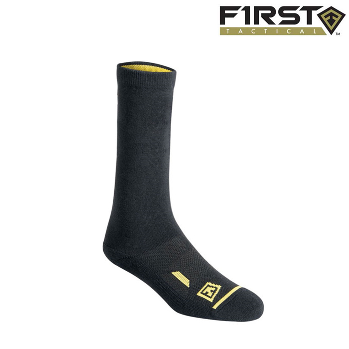 퍼스트 택티컬(First Tactical) [First Tactical] Cotton 6inch Duty Sock 3-pack (Black) - 퍼스트 택티컬 코튼 6인치 듀티 양말 3-팩 (블랙)