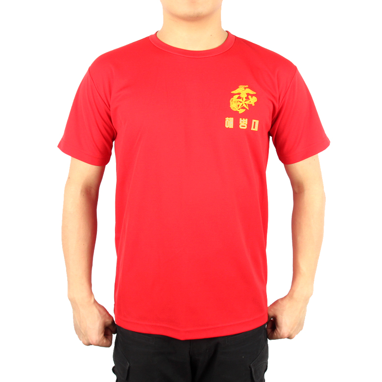 기타브랜드(ETC) ROKMC Coolon Short T-Shirt (Red) - 해병대 쿨론 반팔 티셔츠 (레드)
