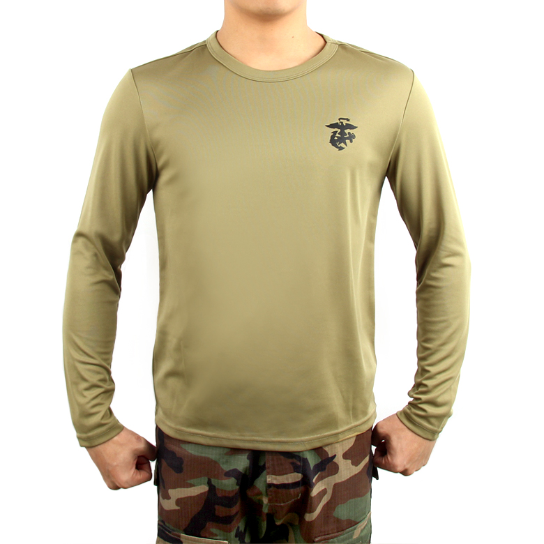 기타브랜드(ETC) ROKMC Anchor Logo Long T-Shirt (Khaki) - 해병대 앵카 로고 긴팔 티셔츠 (카키)