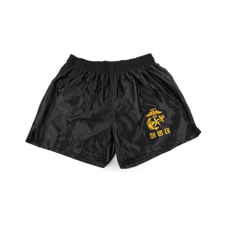 기타브랜드(ETC) ROKMC Anchor Logo Shorts (Black) - 해병대 빤짝이 앵카 로고 반바지 (블랙)
