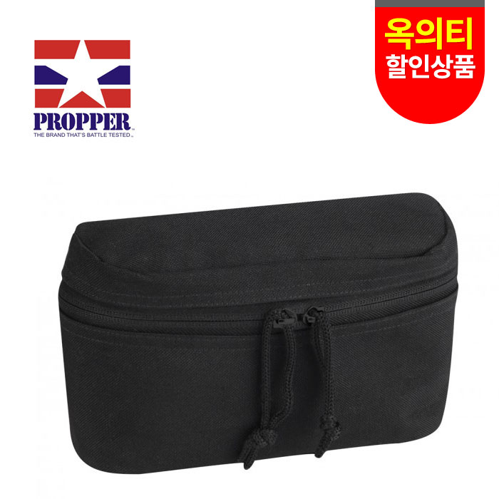 리퍼 상품(refurbish) [Propper] 4X7 Reversible Pouch (Black) - 프로퍼 4X7 리버시블 파우치 (블랙)/똑딱이불량(옥의티 상품)