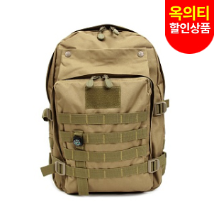 리퍼 상품(refurbish) Military Gear Molle Backpack (TAN) - 밀리터리 기어 몰리 백팩 (TAN)/조임끈 불량(옥의티 상품)