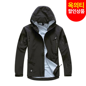 리퍼 상품(refurbish) [Yuemai] Tactical Hardshell Jacket (Black) - 위에마이 택티컬 하드쉘 자켓 (블랙)(S)/봉제와 지퍼플러 불량(옥의티 상품)