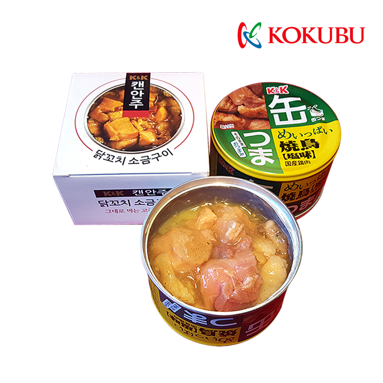 코쿠부(KOKUBU) [KOKUBU] K&K 캔안주 닭꼬치 소금구이