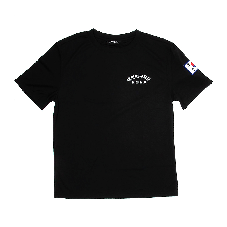 기타브랜드(ETC) 대한민국 육군 쿨론 반팔 티셔츠 (블랙)