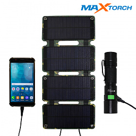 (MaxTorch) 맥스토치 MTSL 1000 휴대용 접이식 태양광 솔라충전기