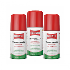 (Ballistol Universal Oil) 발리스톨 유니버셜 오일 25ml (스프레이타입)X3개