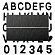 레이저커팅 알파벳 숫자 패치 와펜 세트 (블랙)