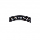 밀스펙 몽키 Deeds Not Words 모랄 패치