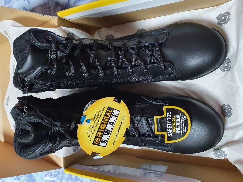 오리지널 스와트 매트로 9인치 사이드지퍼 방수  안전부츠