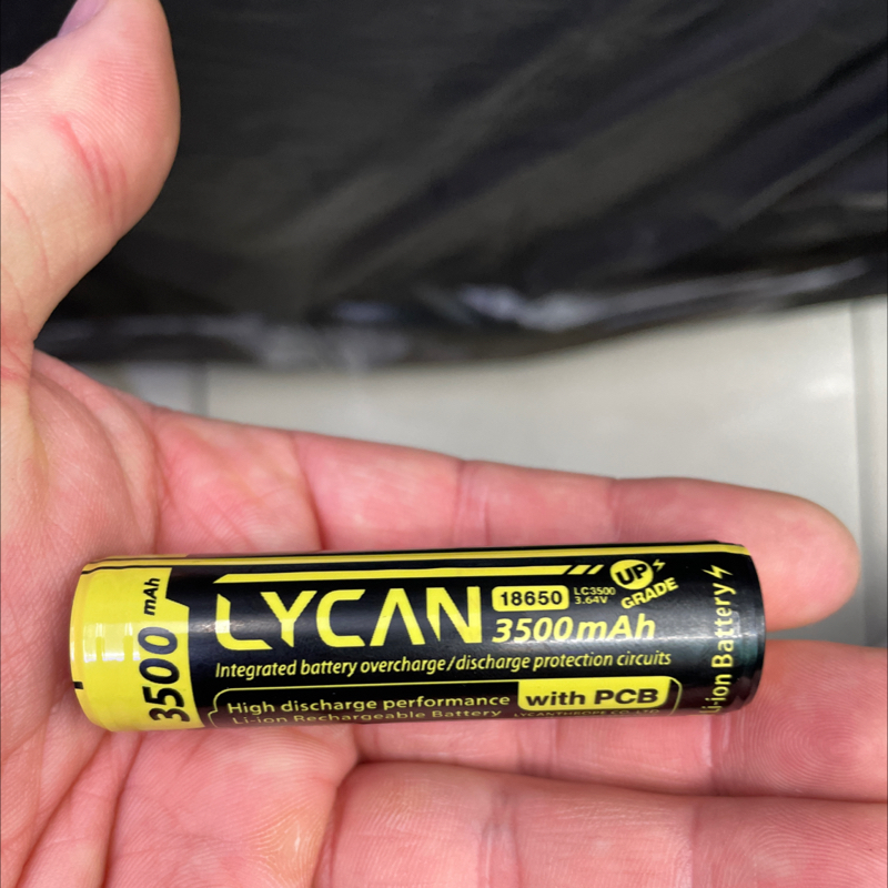 라이칸 정품 배터리를 사용