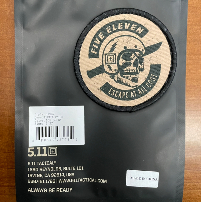 5.11 택티컬 이스케이프 패치(브라운)