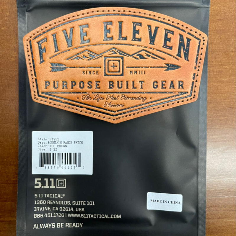 5.11 택티컬 마운틴 레인지 패치(브라운)